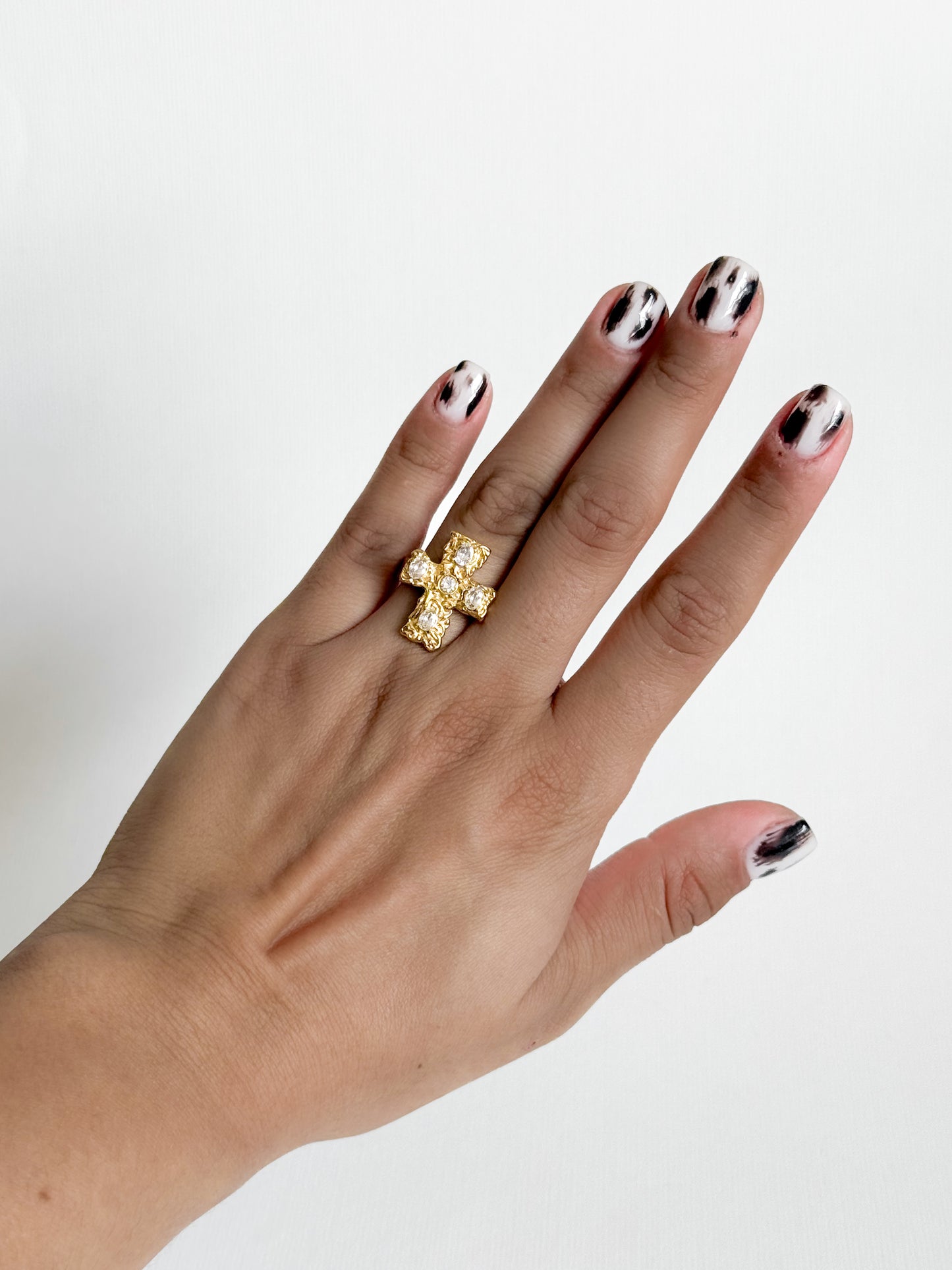 Anillo Chunky Cross