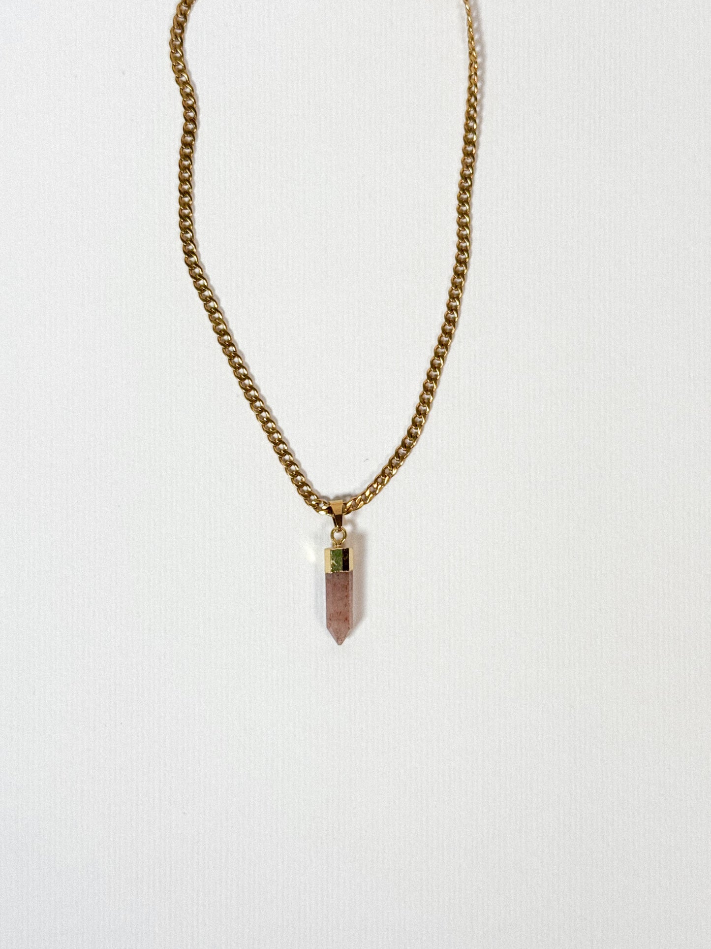 Collar Pink Quartz