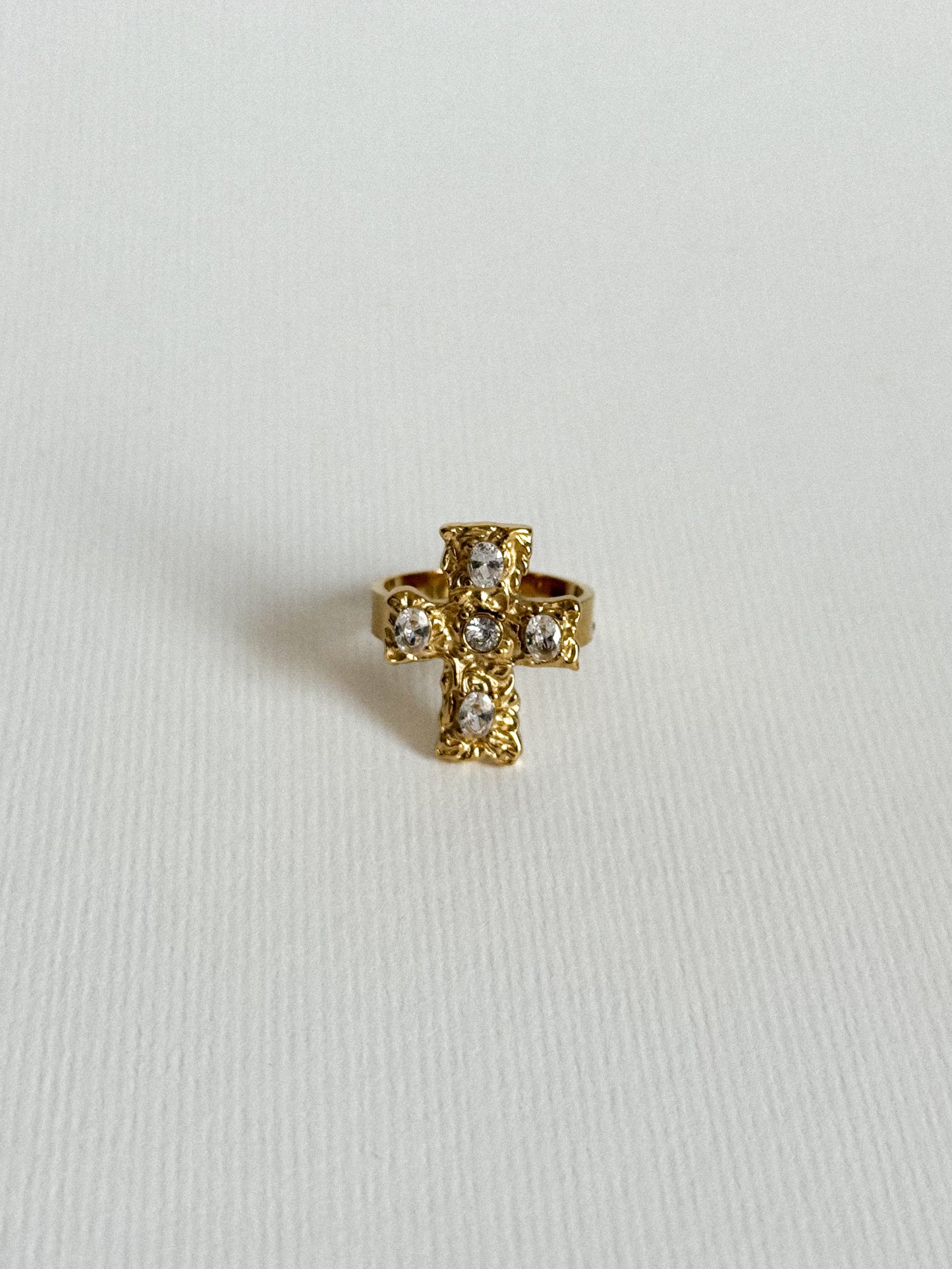 Anillo Chunky Cross