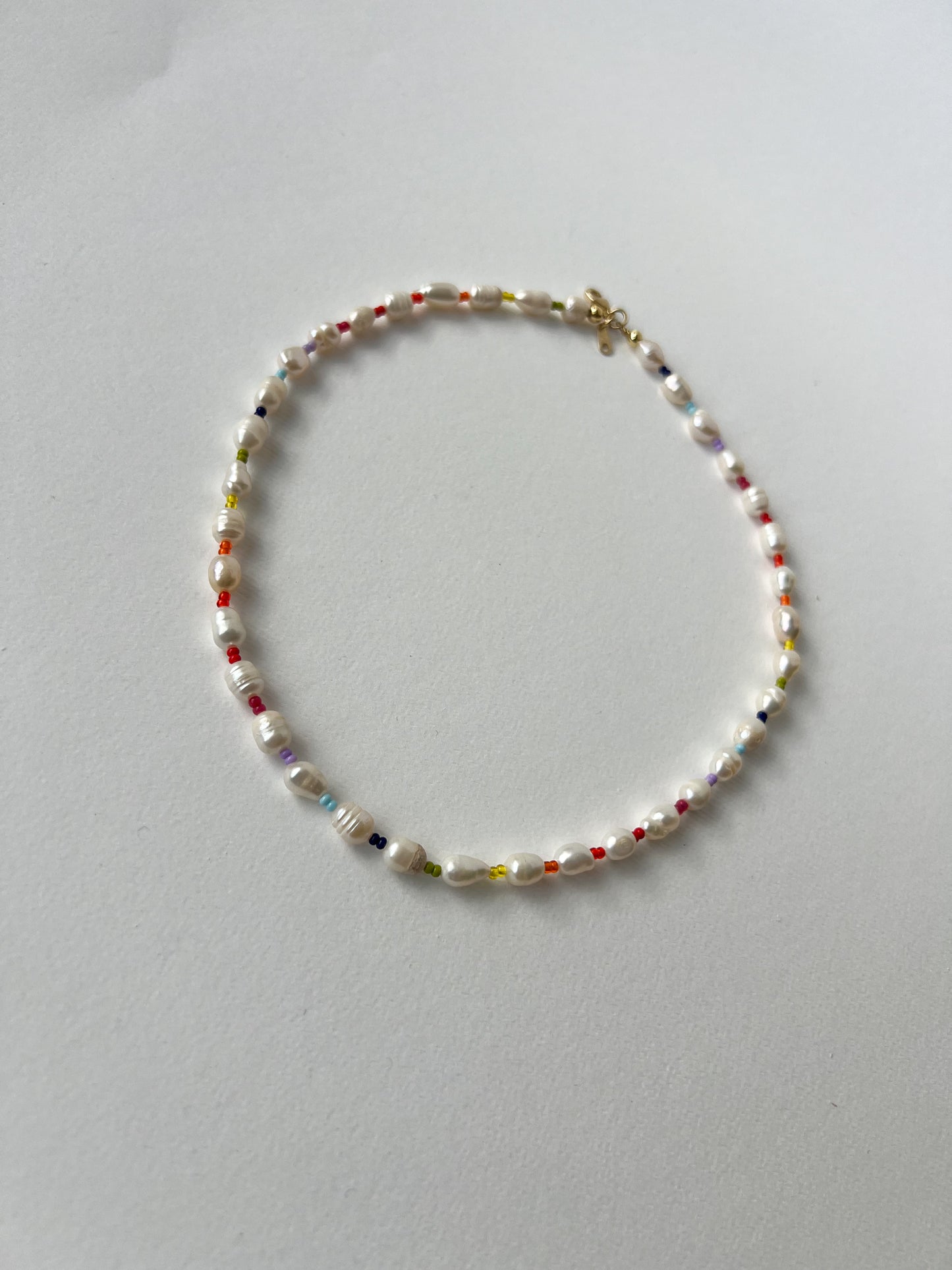 Collar Rainbow & Pearls