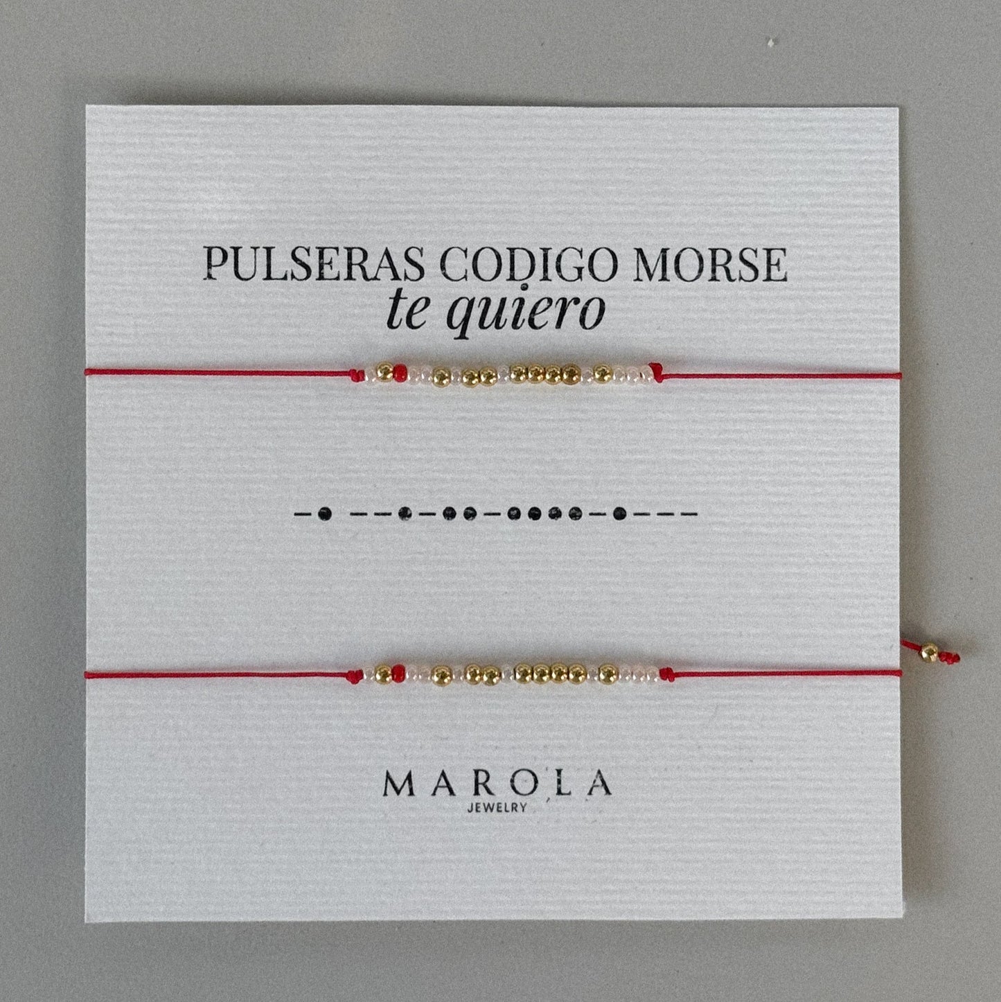 Duo pulseras CÓDIGO MORSE