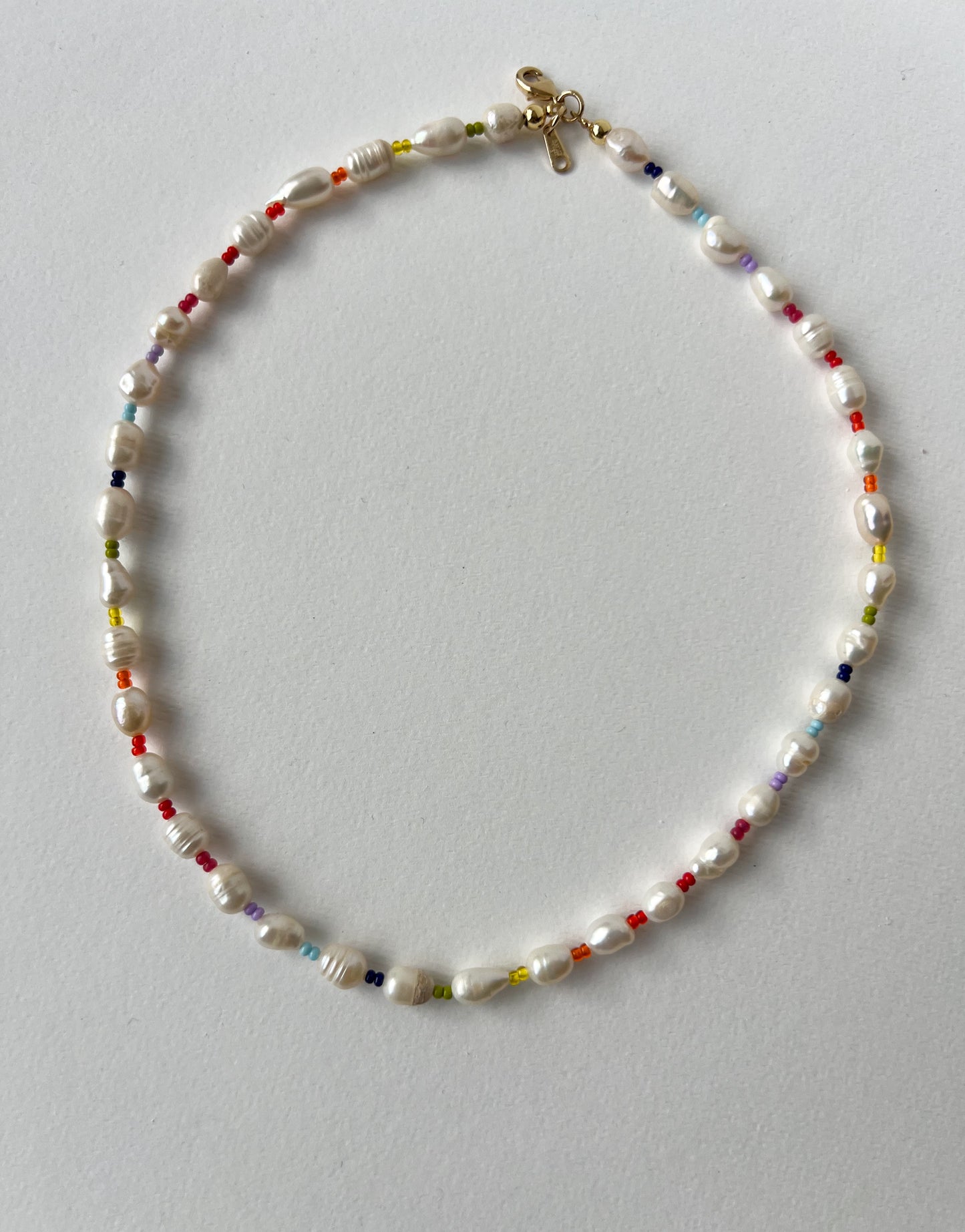 Collar Rainbow & Pearls