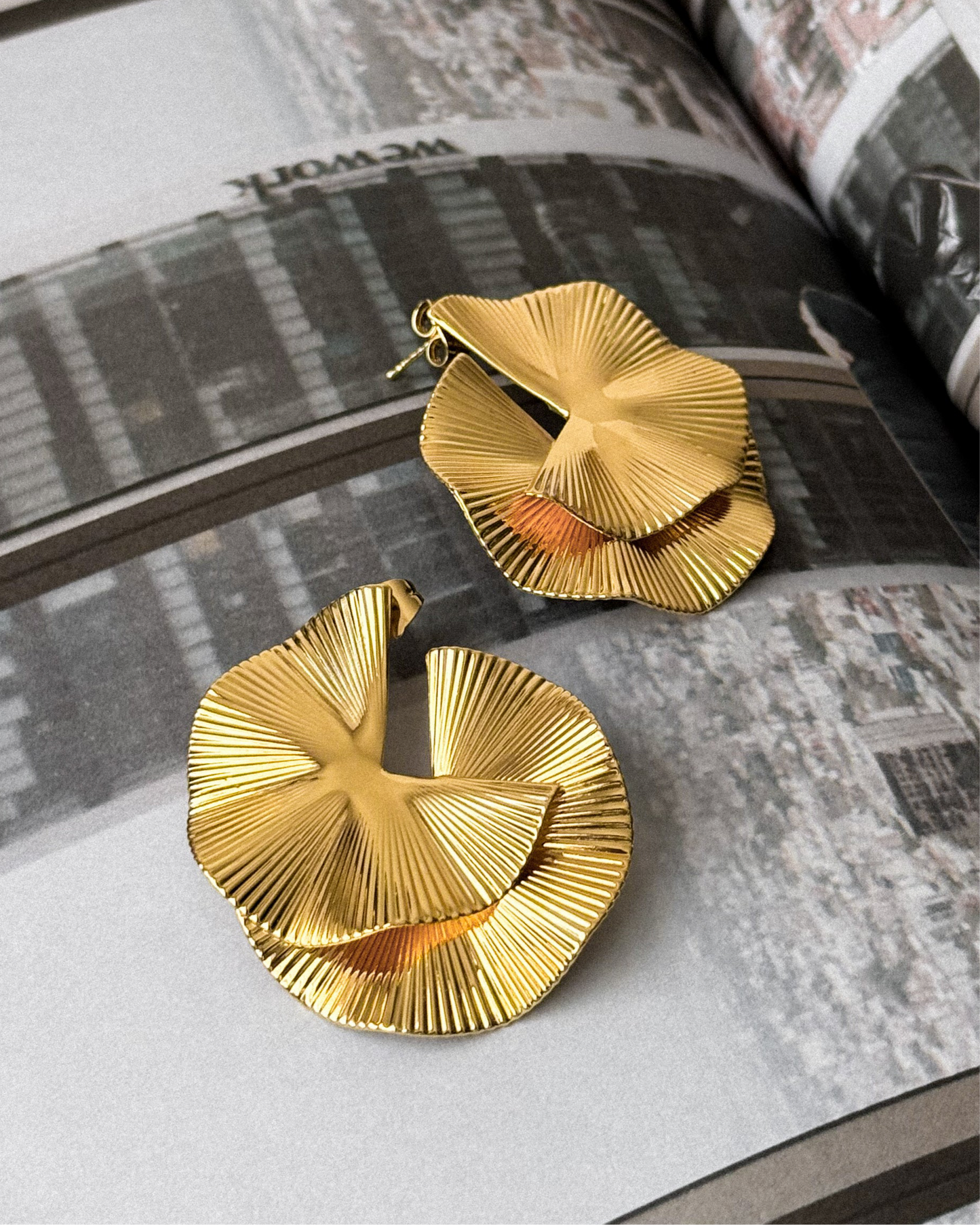 Aretes Abanico