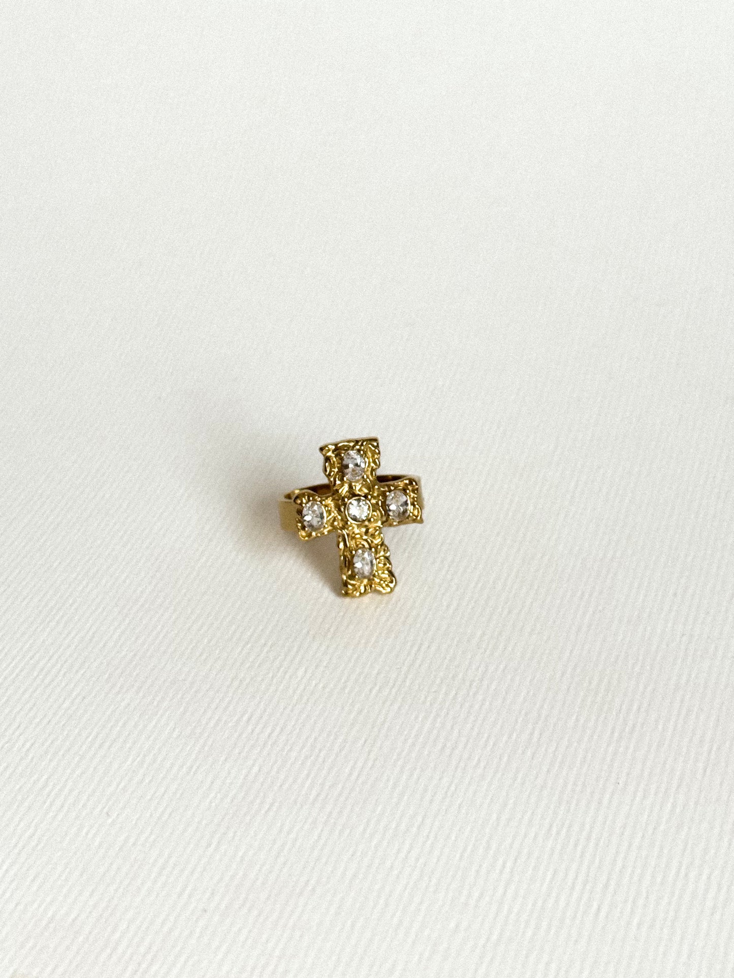 Anillo Chunky Cross