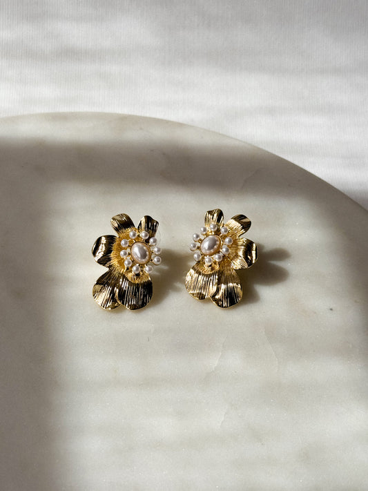 Aretes Blooming Perla