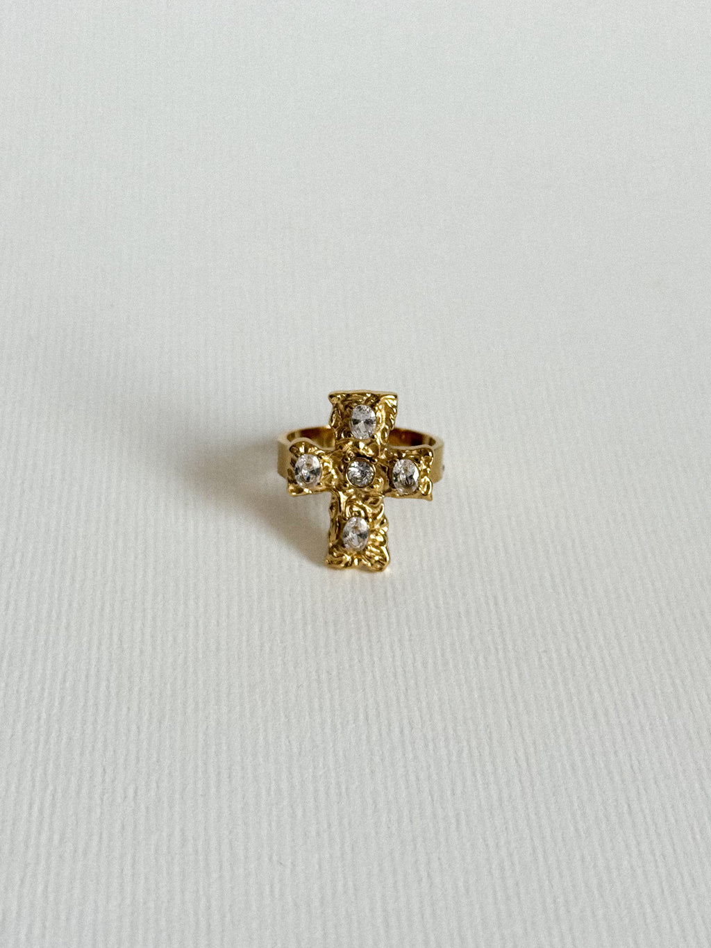 Anillo Chunky Cross