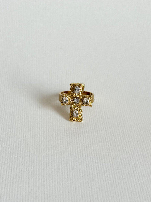Anillo Chunky Cross