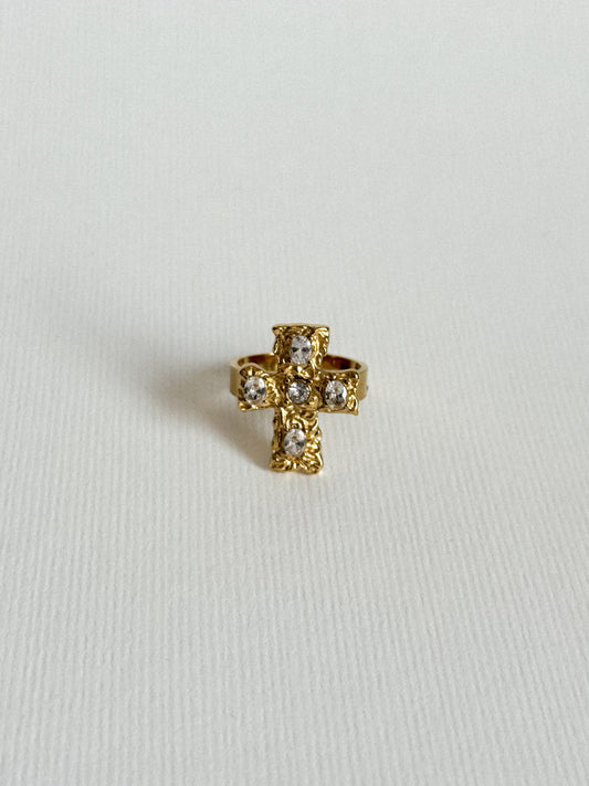 Anillo Chunky Cross
