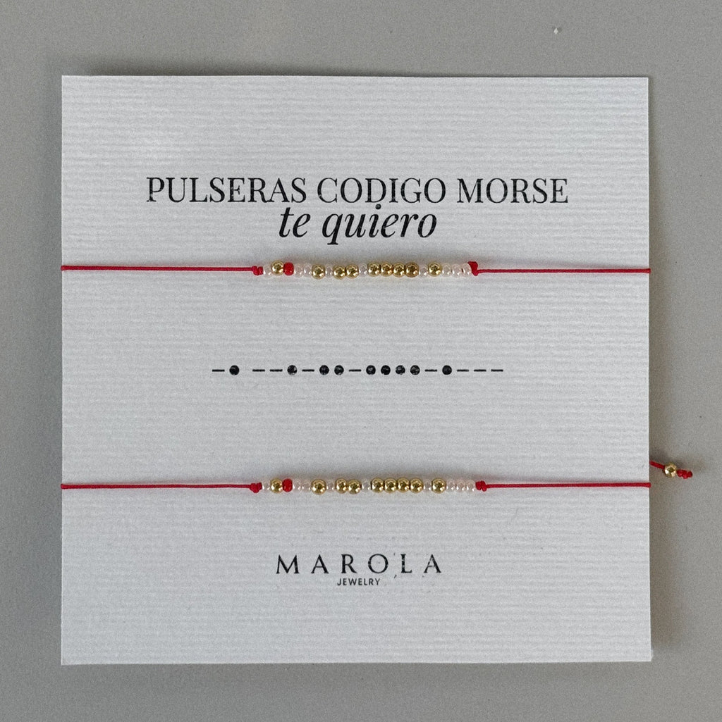 Duo pulseras CÓDIGO MORSE